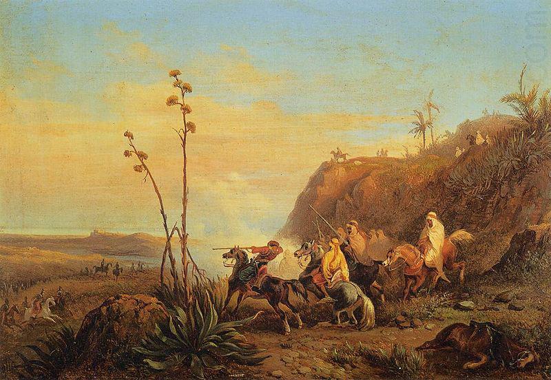 Massimo d Azeglio Arabs on Horseback china oil painting image